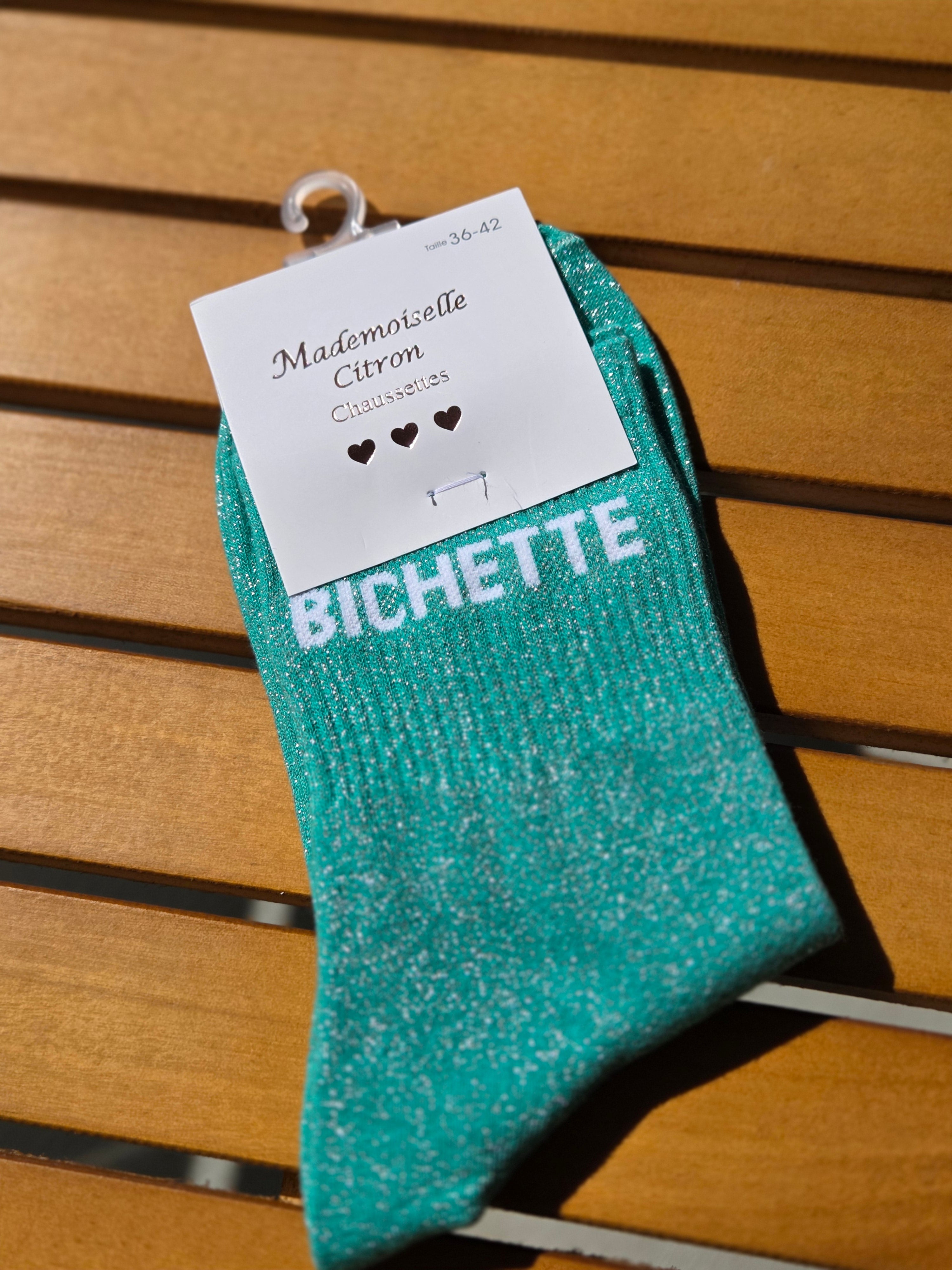 Chaussettes Message "Bichette"