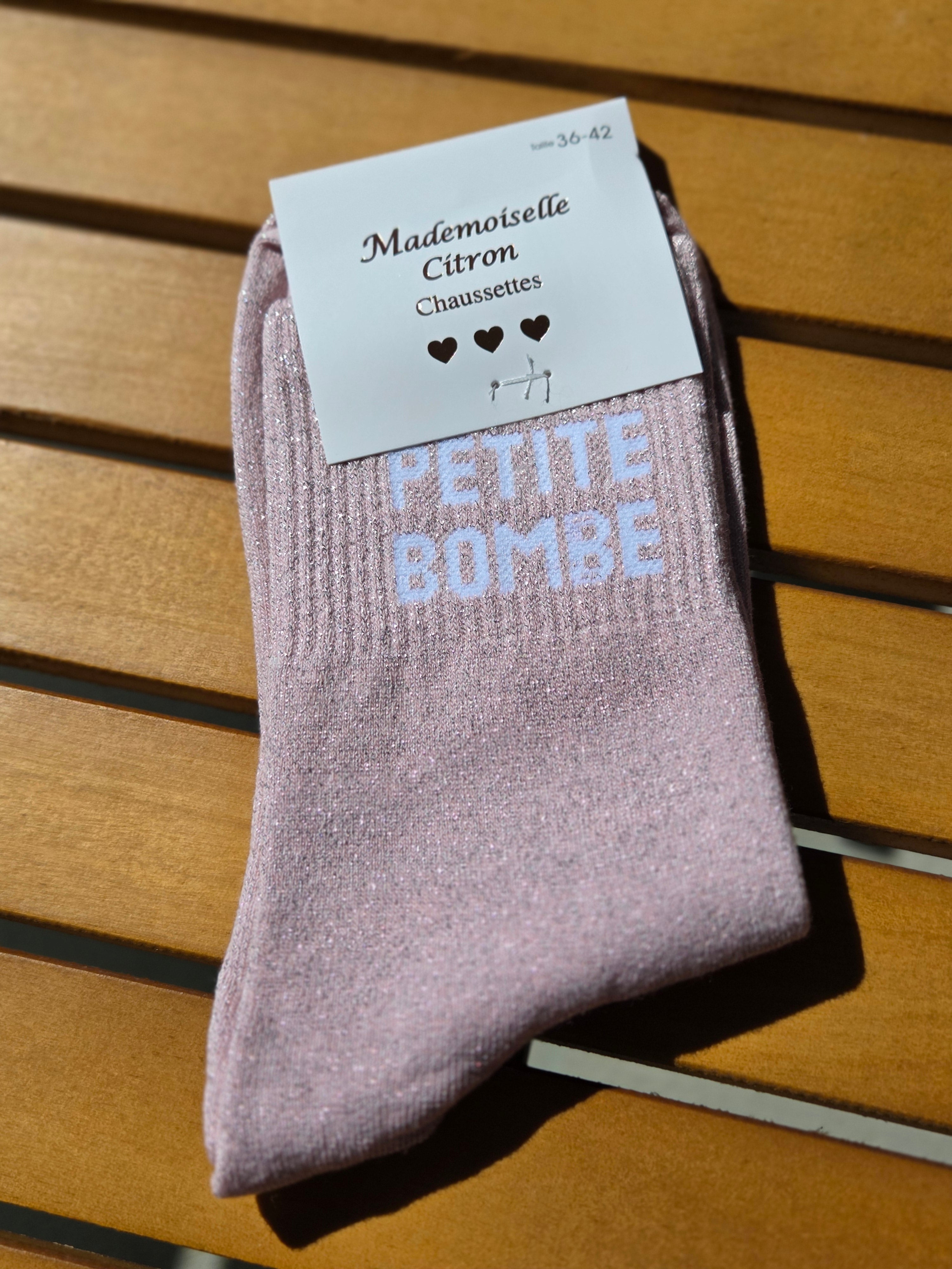 Chaussettes Message "Petite Bombe"