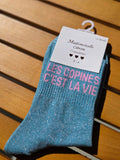 Chaussettes Message "Les copines c'est la vie"