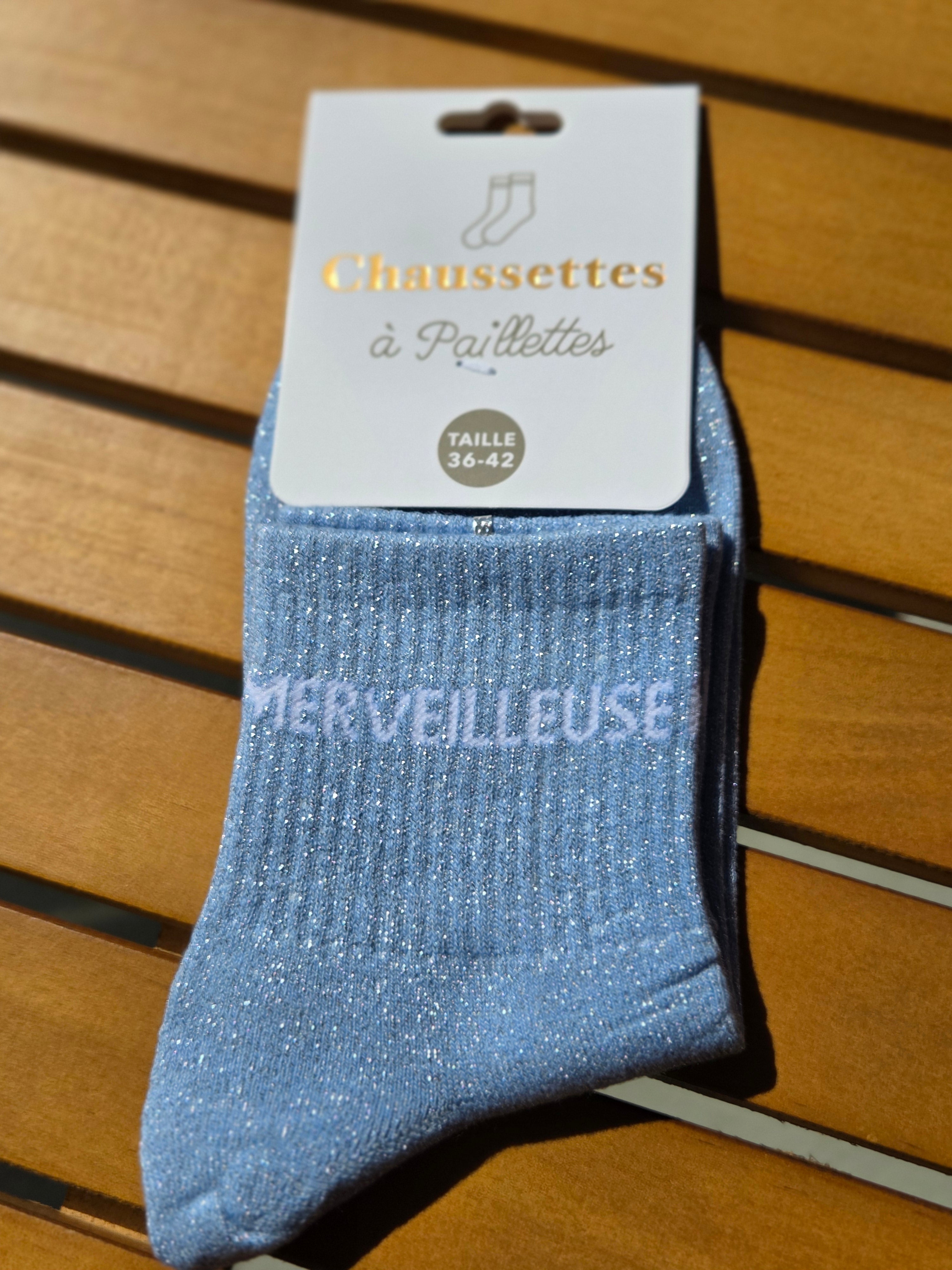 Chaussettes Message "Merveilleuse"