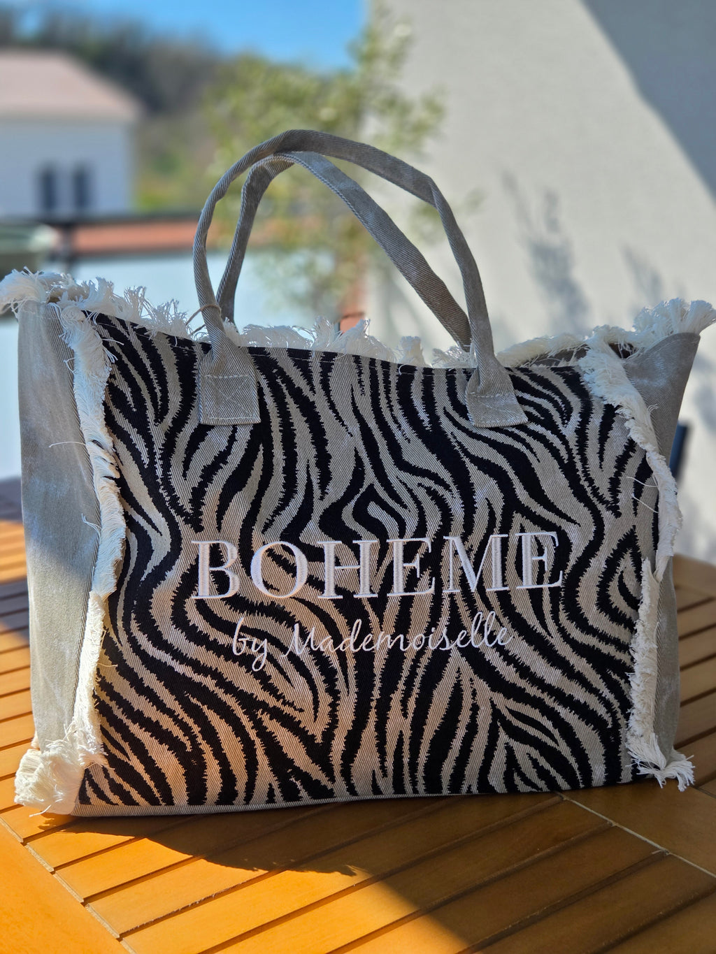 Sac de plage Bohème taupe
