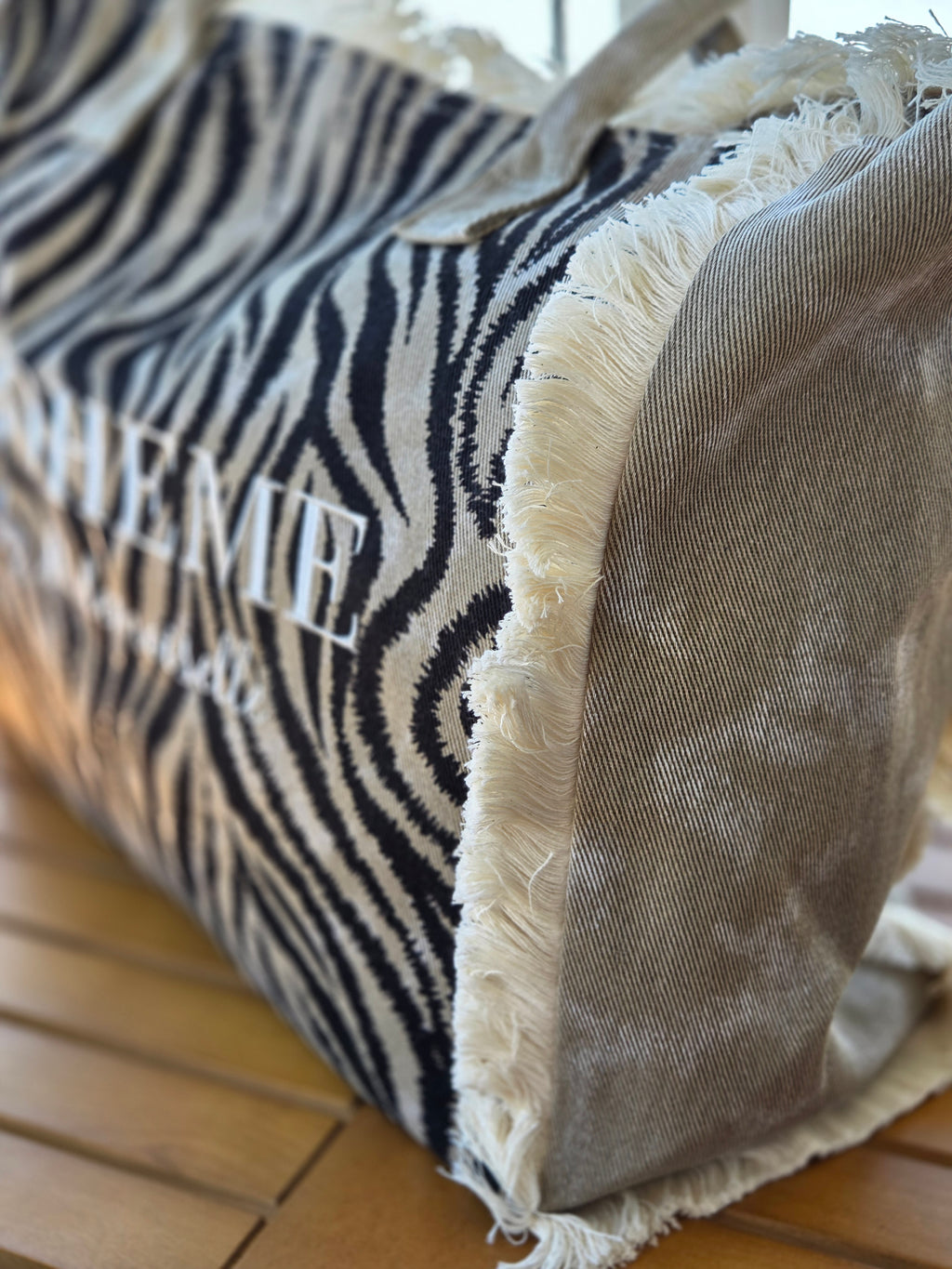 Sac de plage Bohème taupe