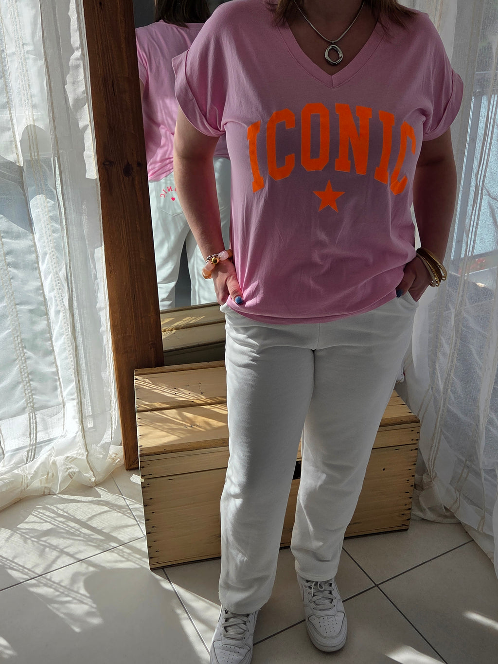 Tee-shirt Iconic rose
