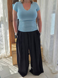 Tee-shirt basique bleu ciel