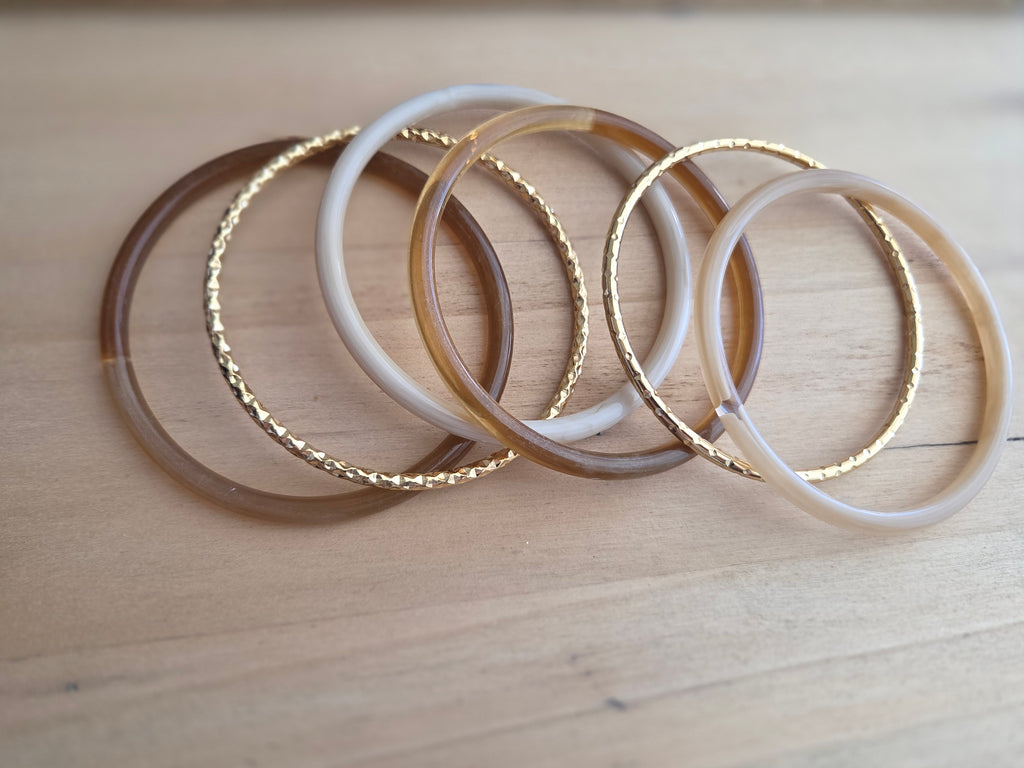 Compo bracelets doré / marron