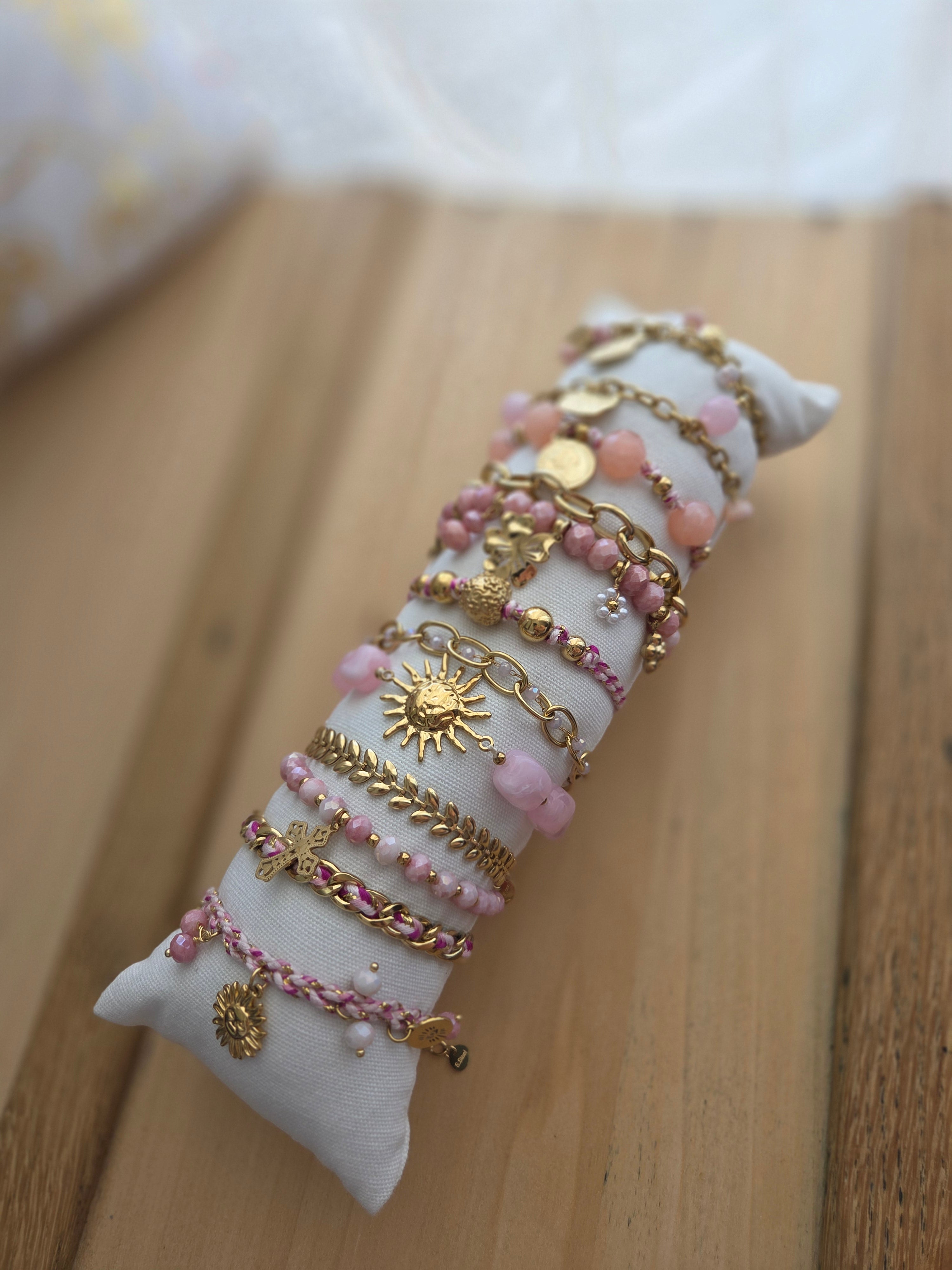 Bracelet doré feuillage