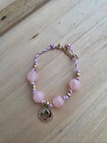Bracelet doré médaille