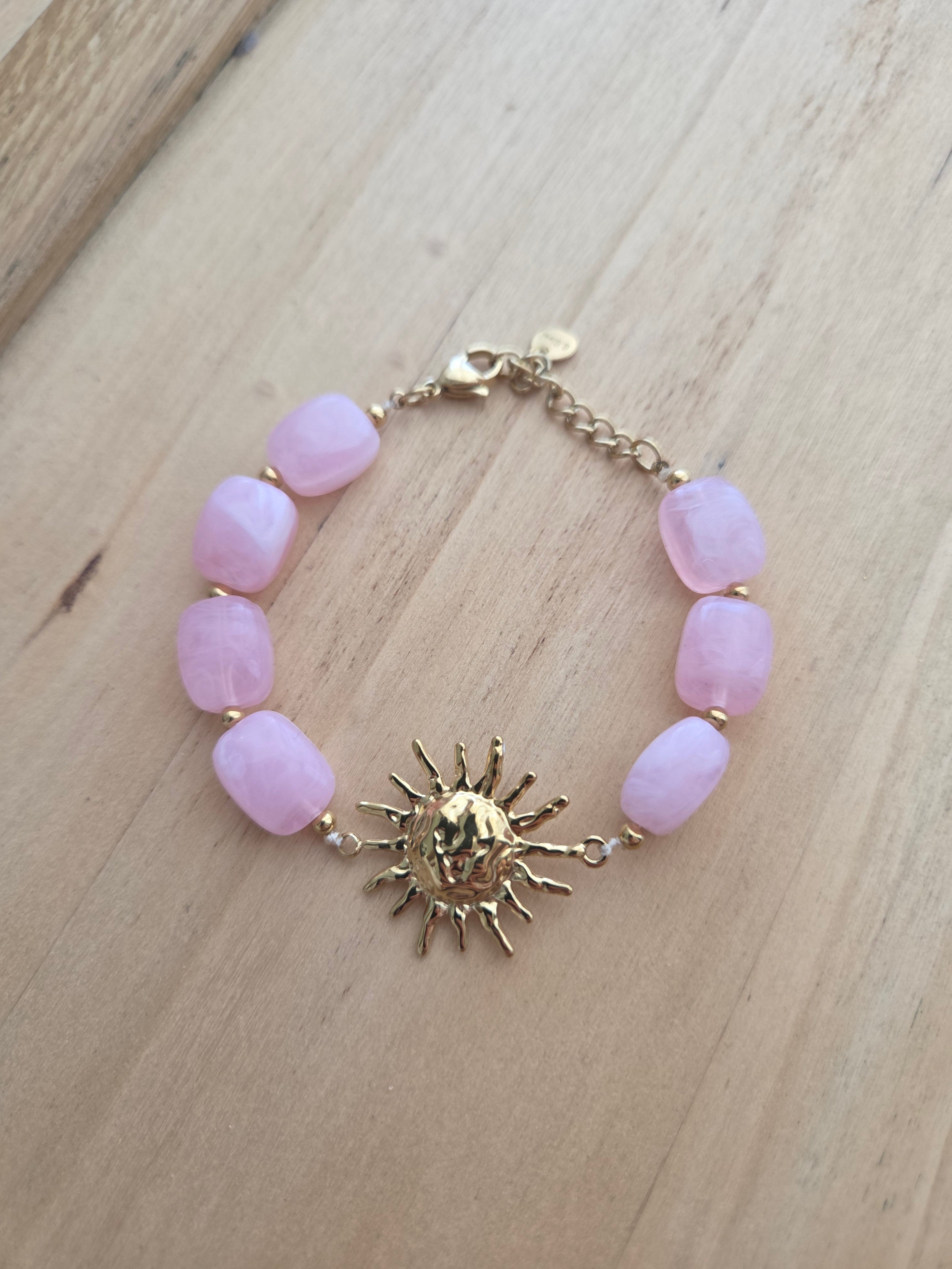 Bracelet doré soleil