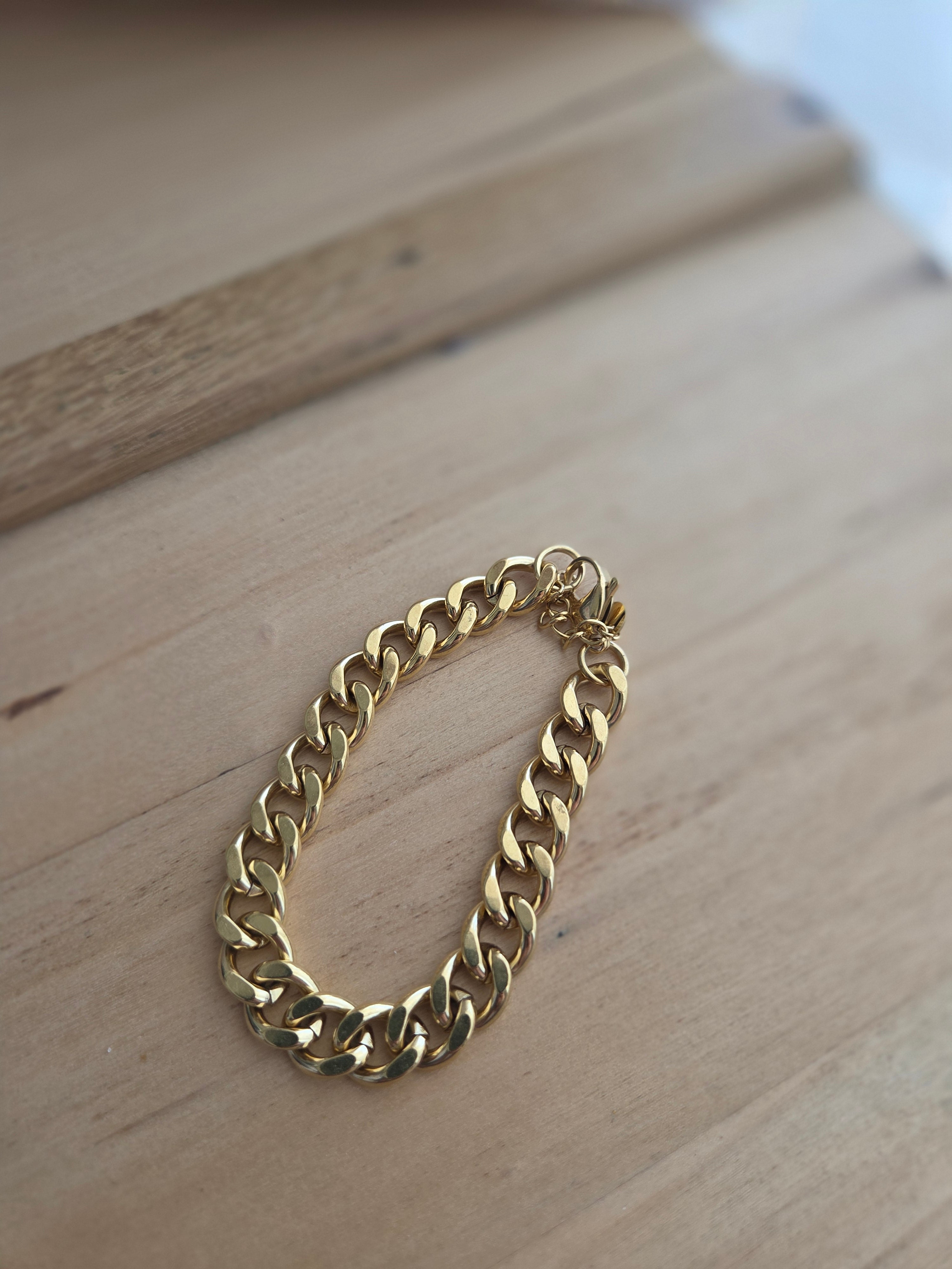 Bracelet doré gourmette