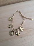 Bracelet doré pampilles