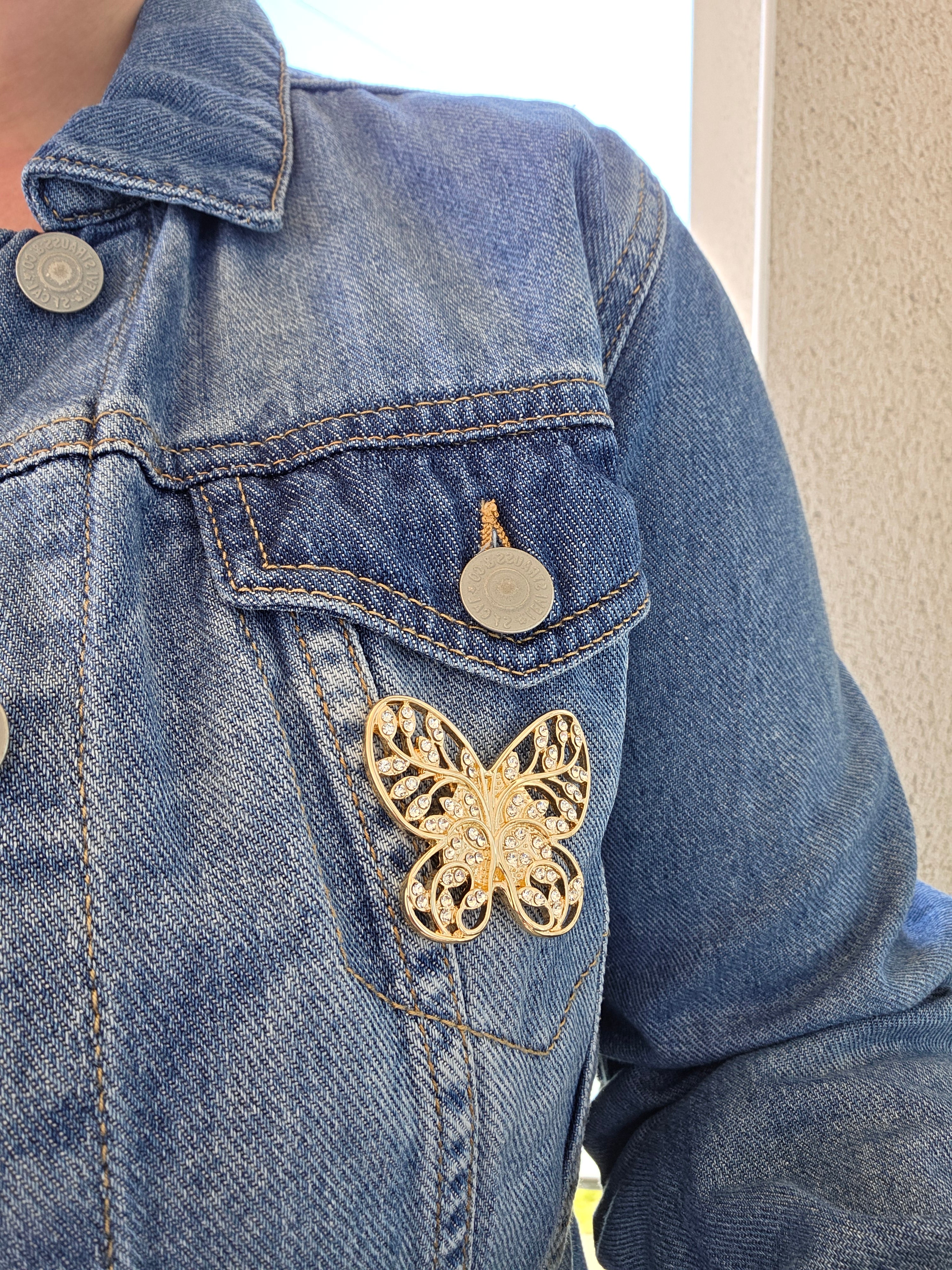 Broche aimantée papillon