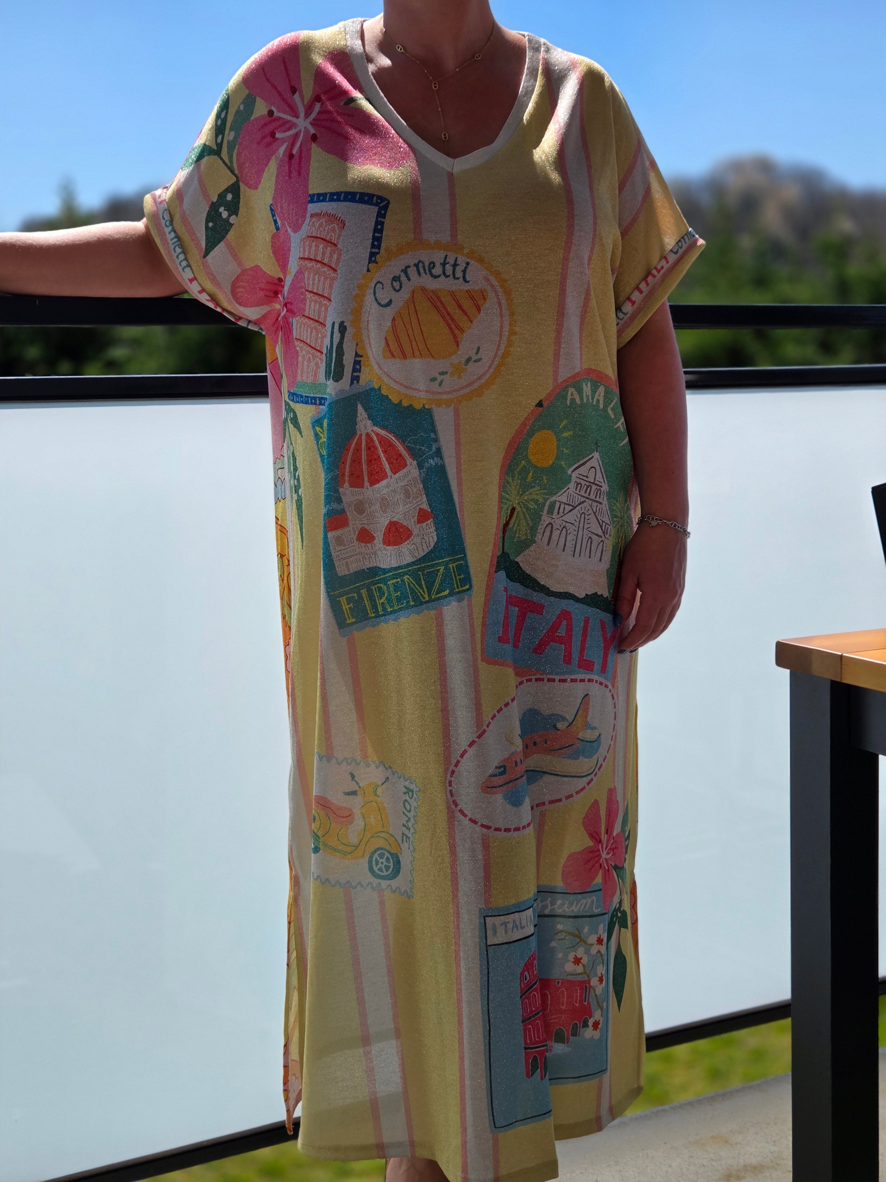 Robe longue fluide Sunset