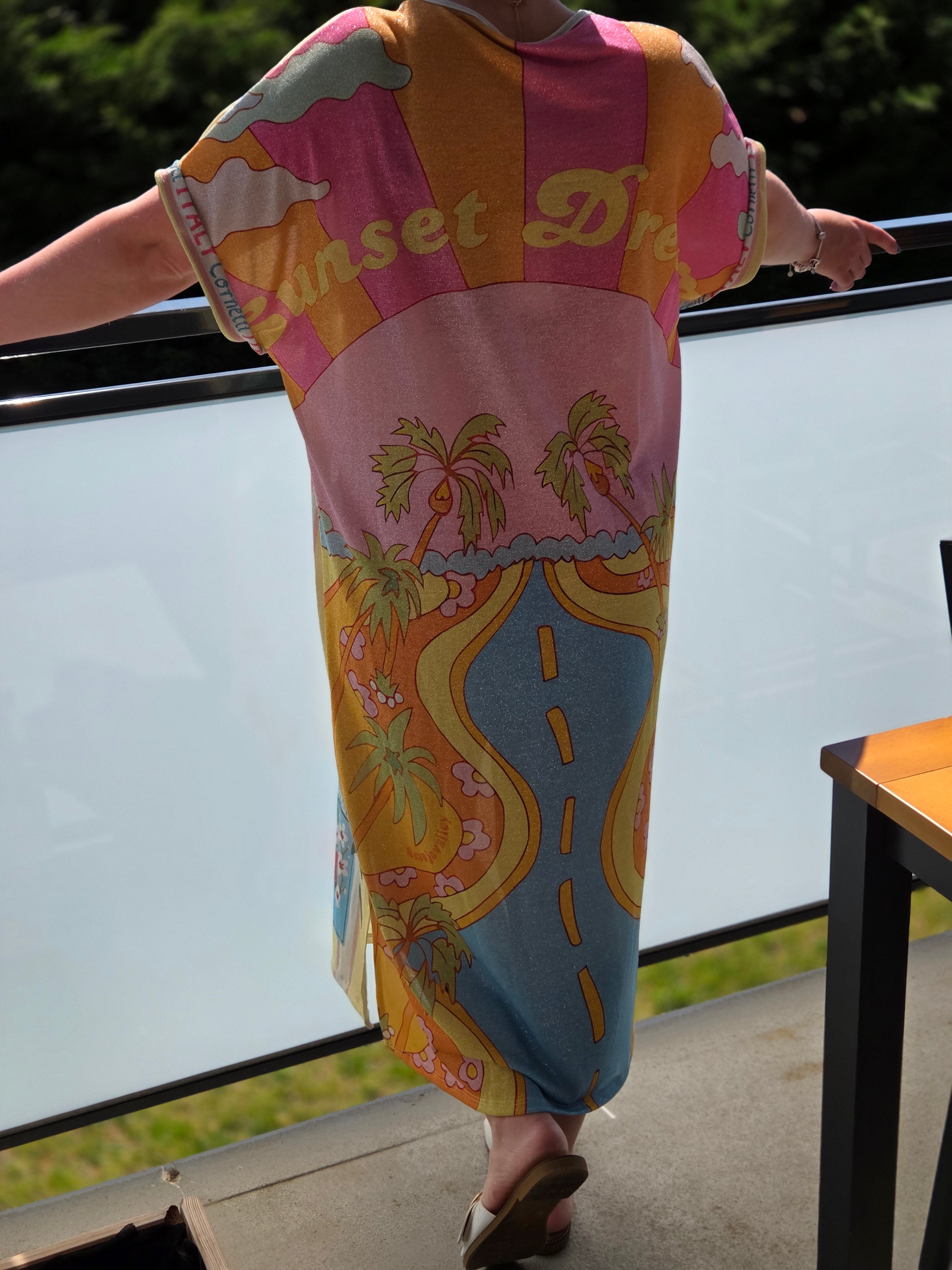 Robe longue fluide Sunset