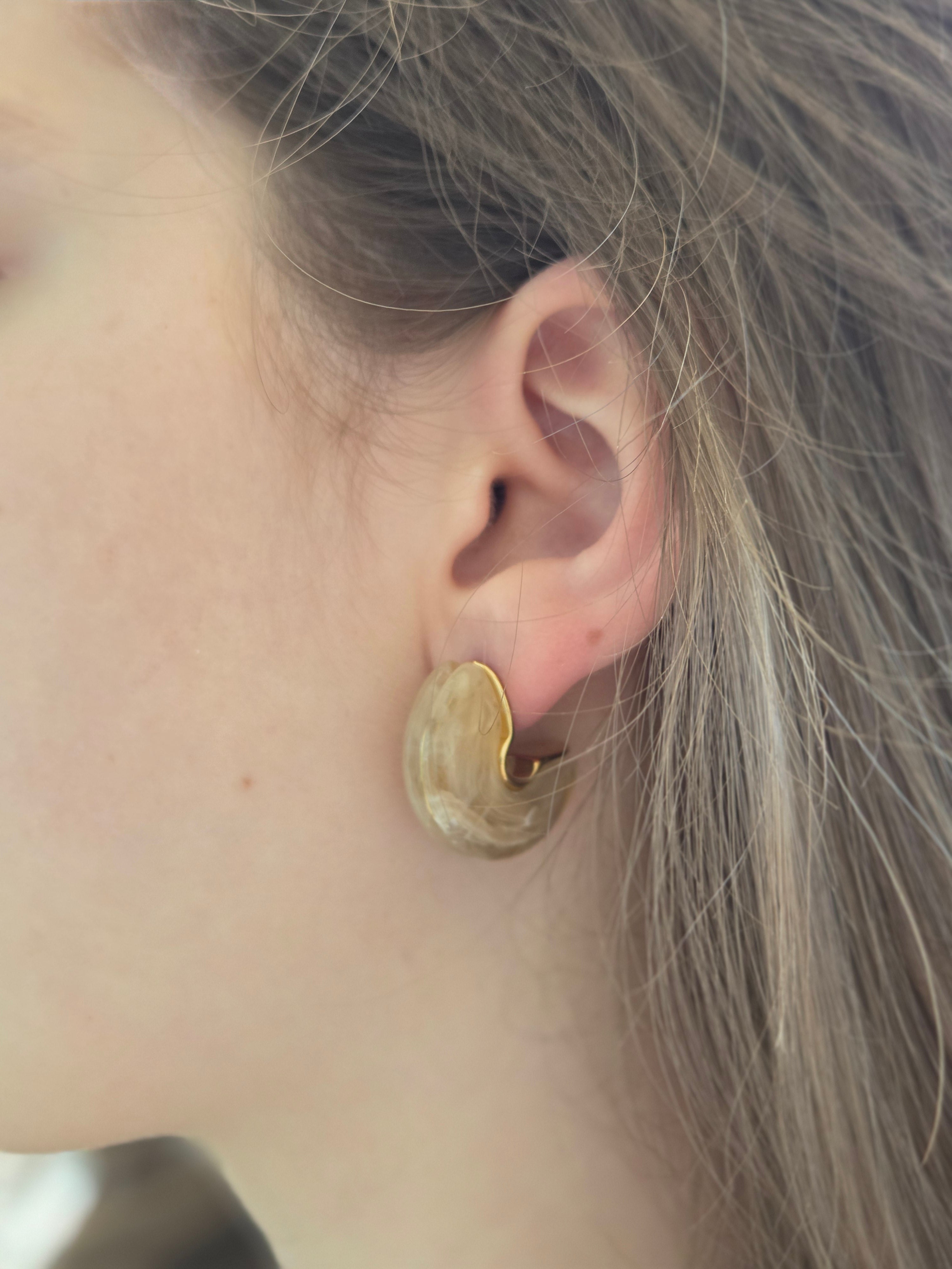 Boucles d'oreilles nacrées