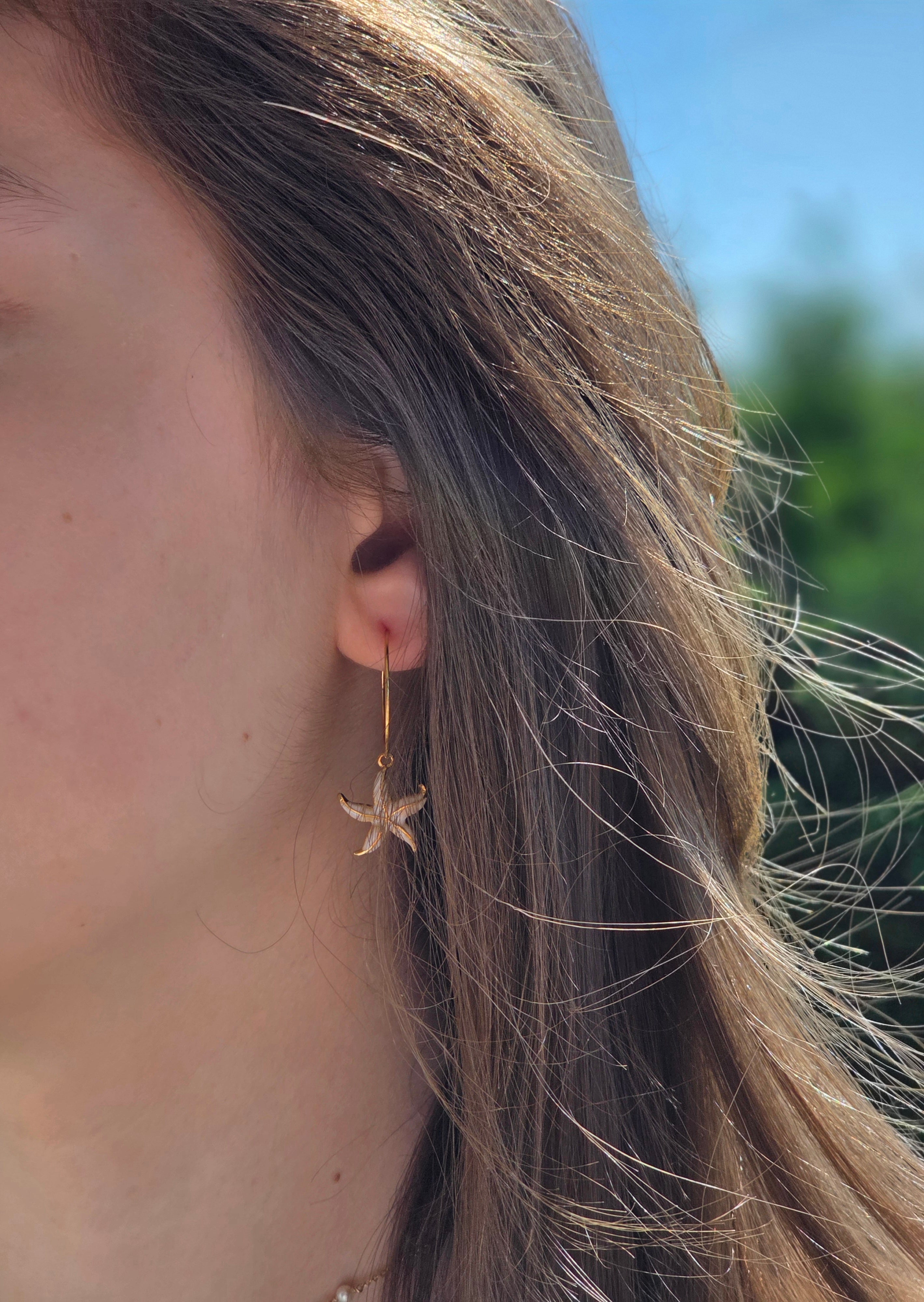 Boucles d'oreilles étoile de mer