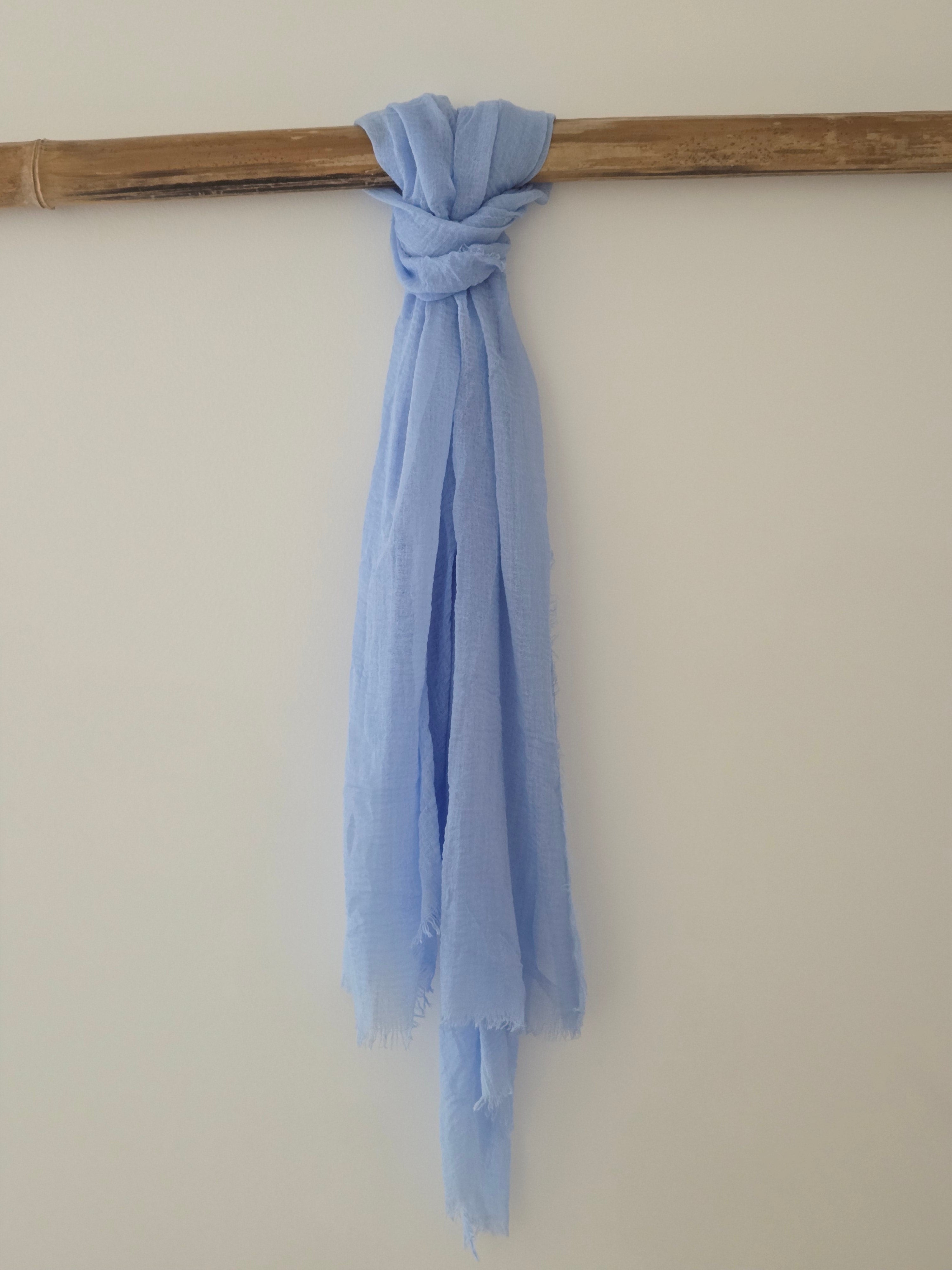 Echarpe Bleue unie