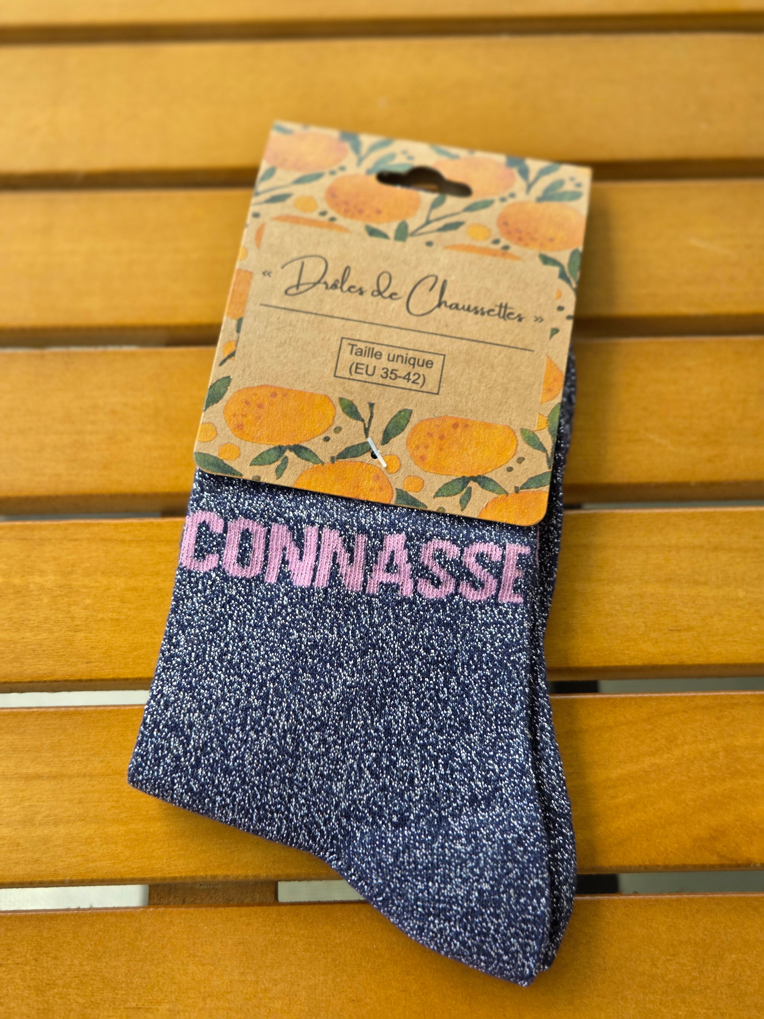 Chaussettes Message "Connasse"