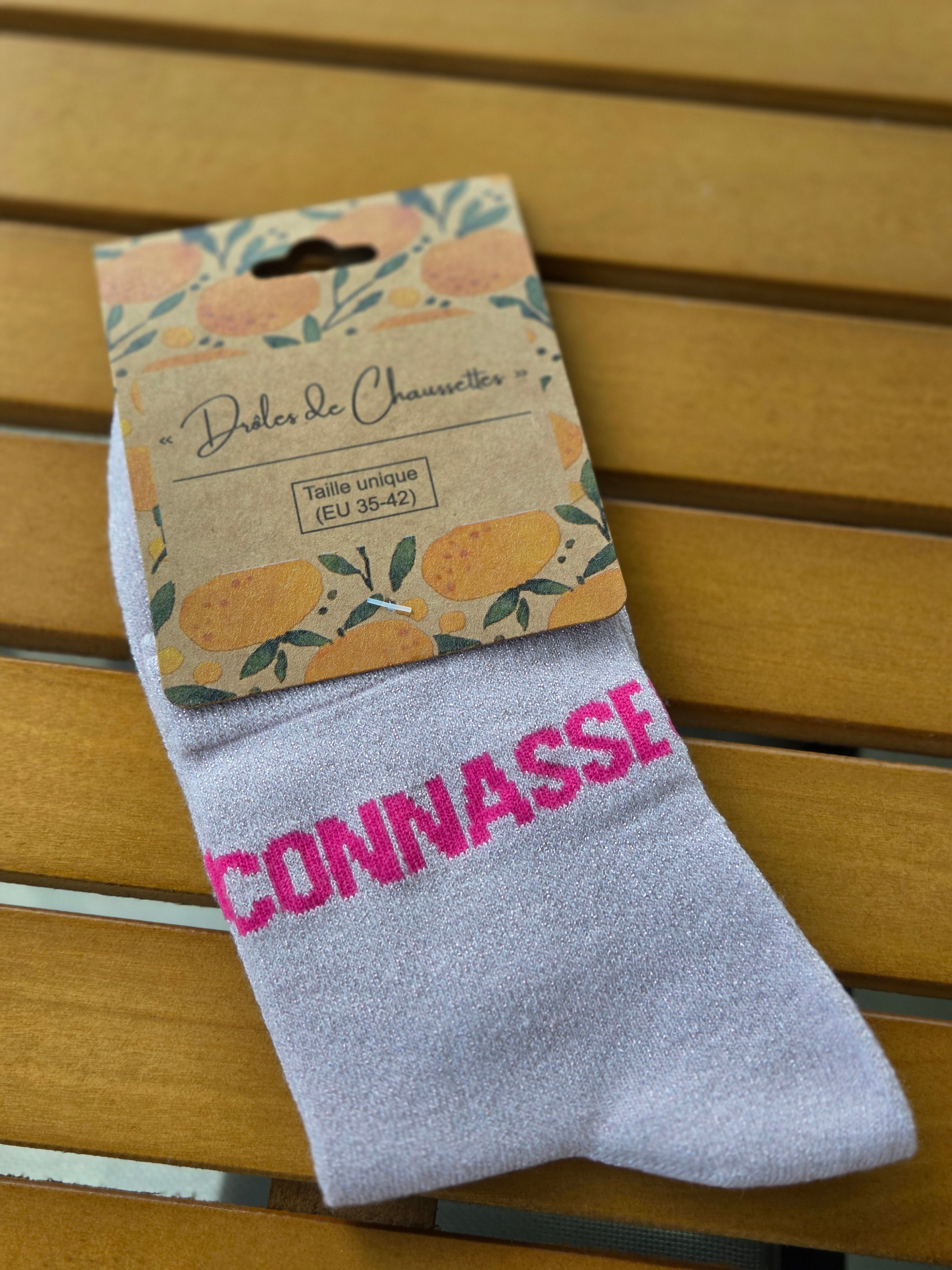 Chaussettes Message "Connasse"