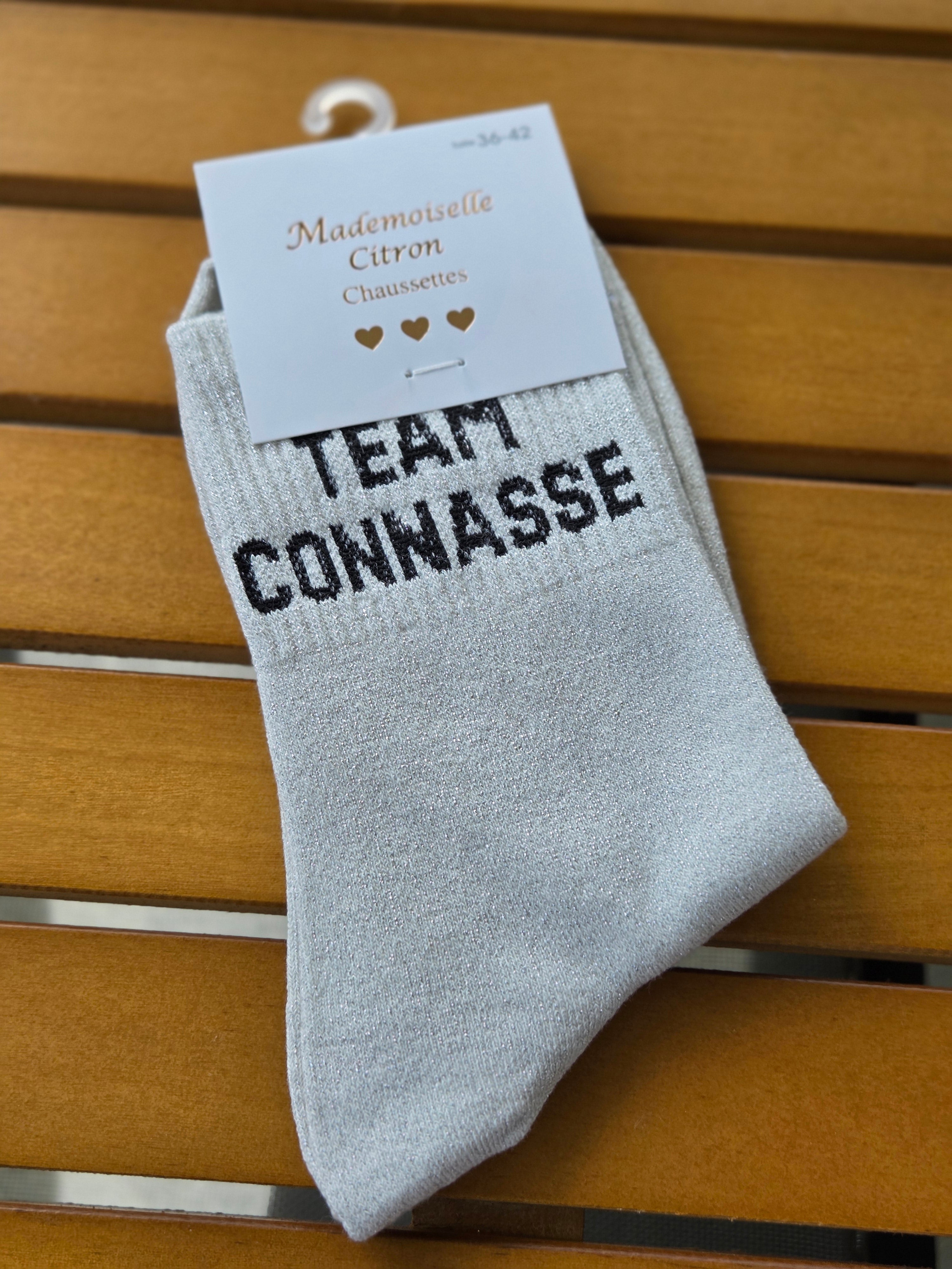 Chaussettes Message "Team connasse"