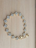 Bracelet fleurs blanches