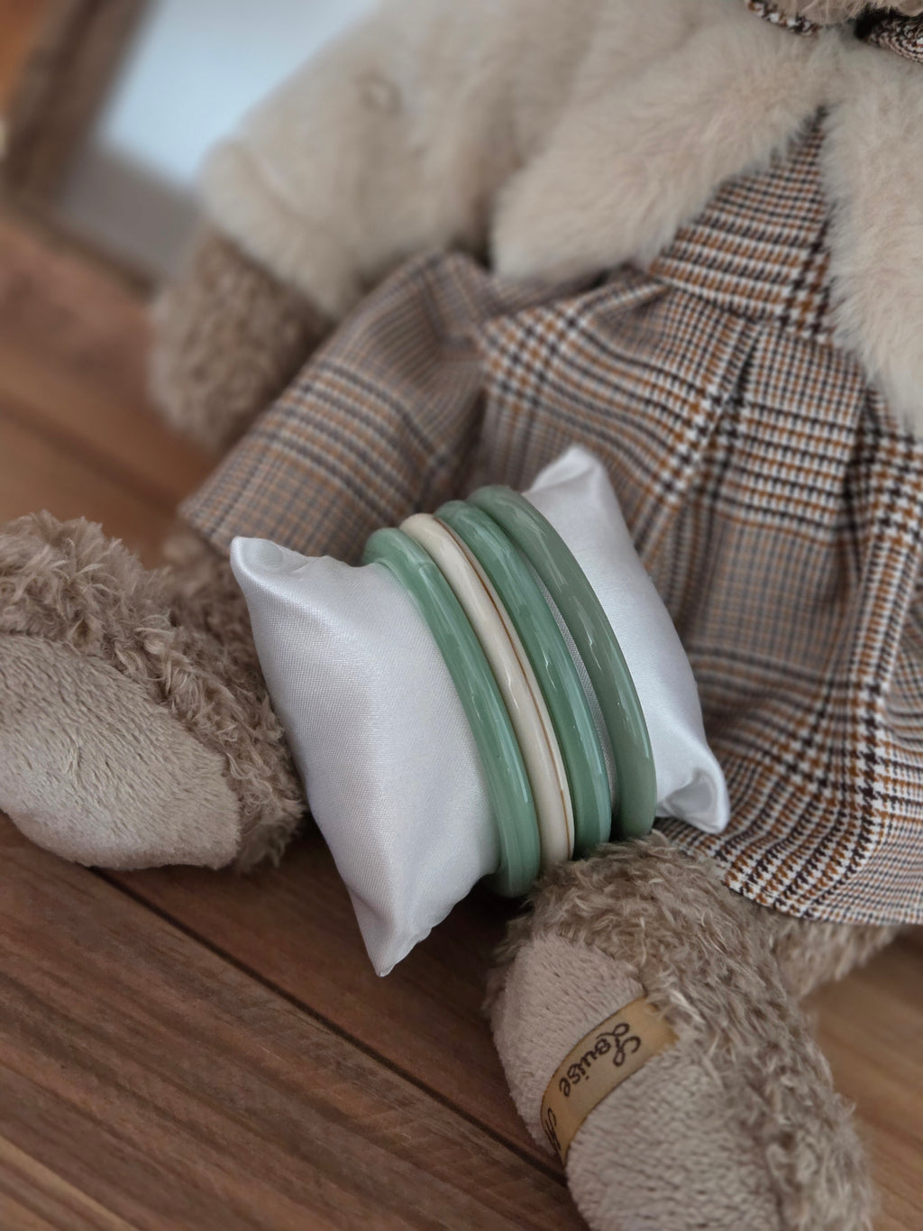Compo bracelets Beige Vert