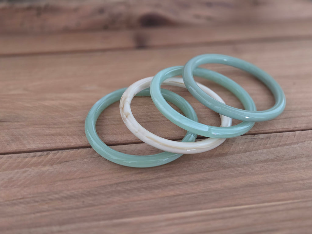 Compo bracelets Beige Vert