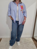Chemise bleue à rayures Life's Love