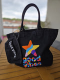 Sac "Good Vibes" noir