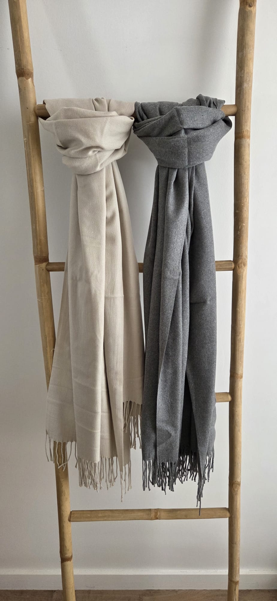 Étole unie beige