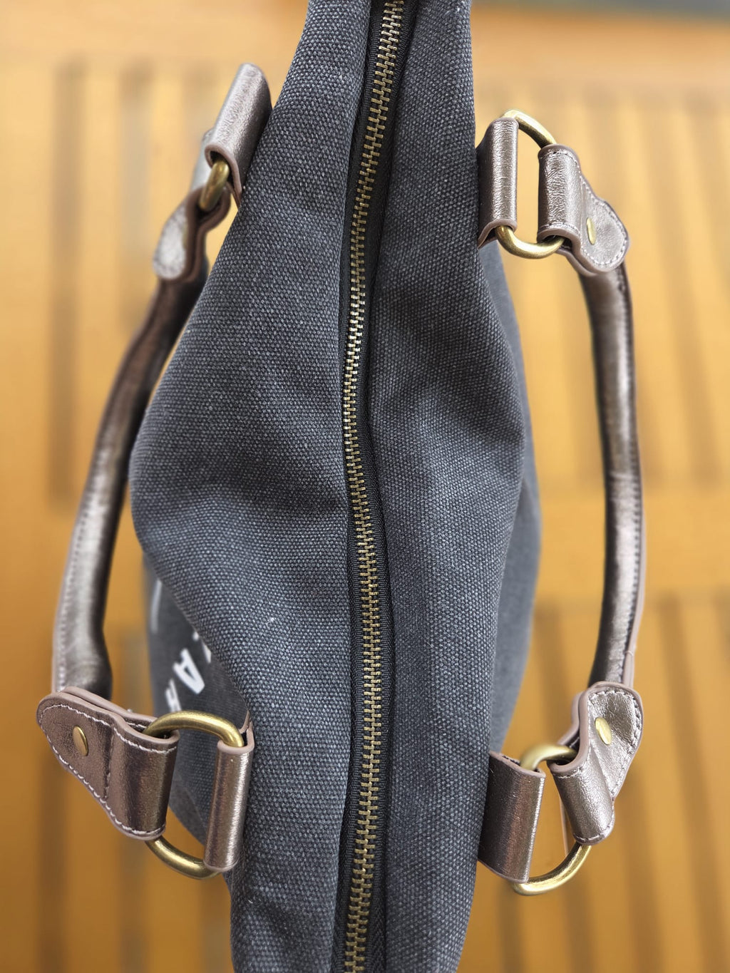 Sac Mon p'tit bazar gris anthracite