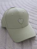 Casquette verte cœur