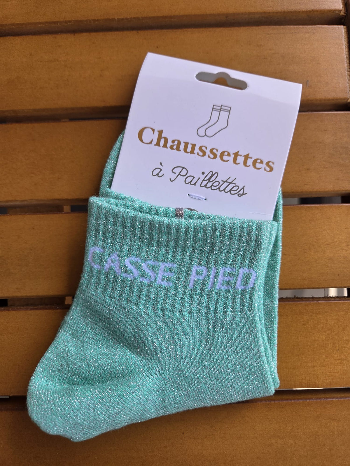 Chaussettes Message "Casse pied"