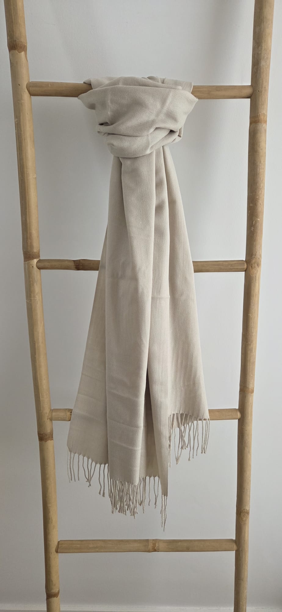 Étole unie beige