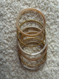 Compo bracelets doré / beige