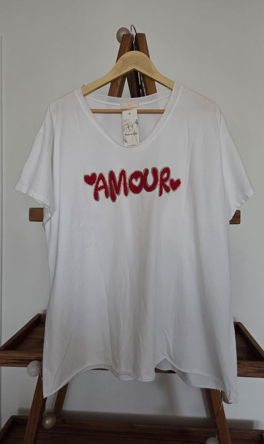 Tee-shirt blanc Amour
