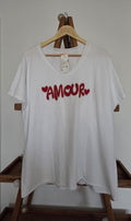 Tee-shirt blanc Amour
