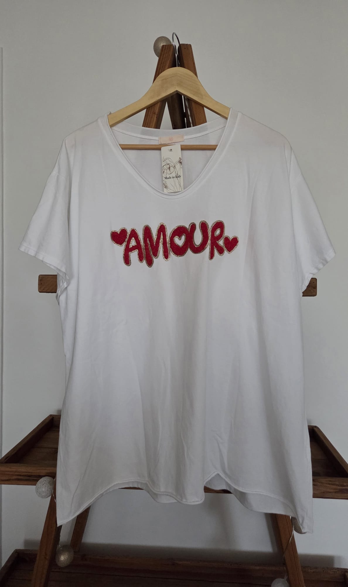 Tee-shirt blanc Amour