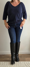 Top bleu marine