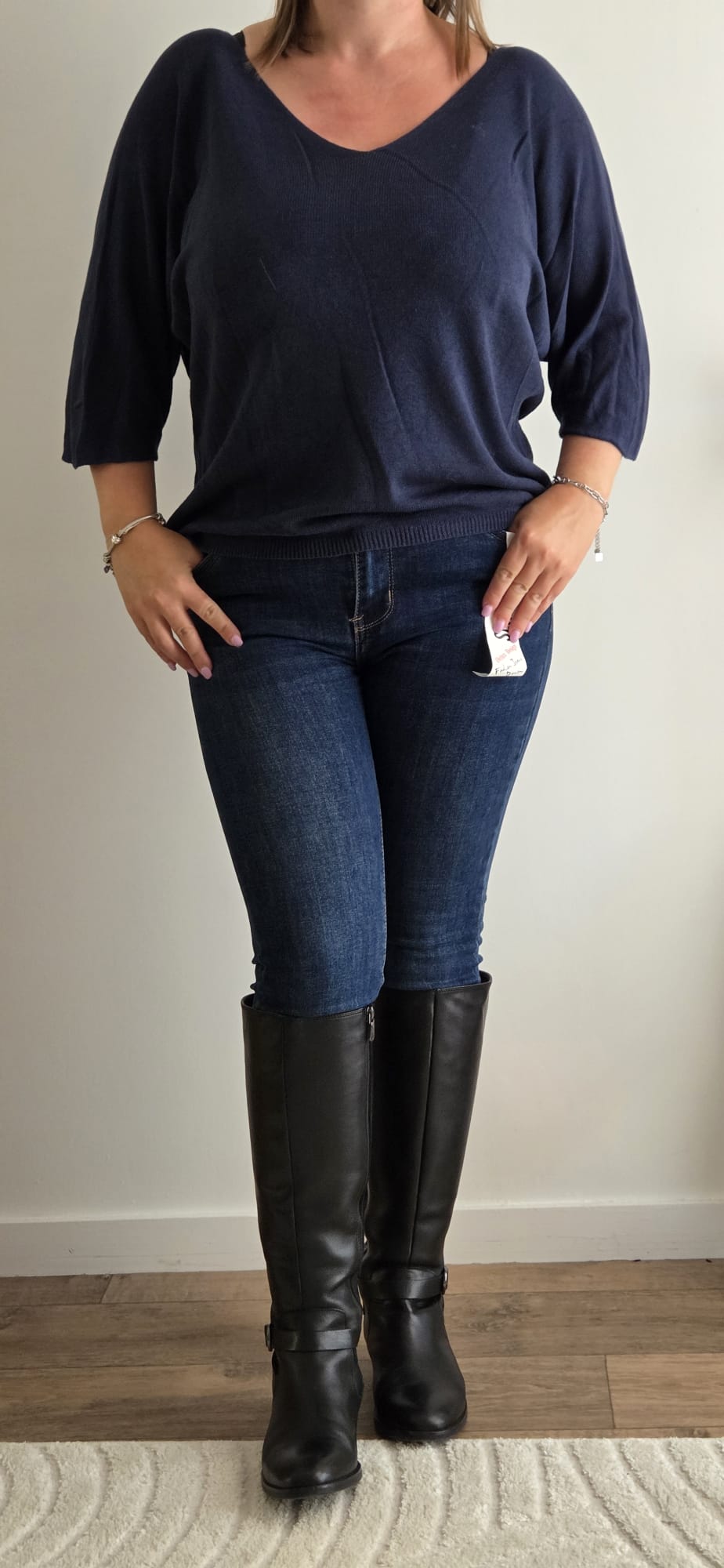 Top bleu marine