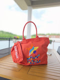 Sac "Good Vibes" orange