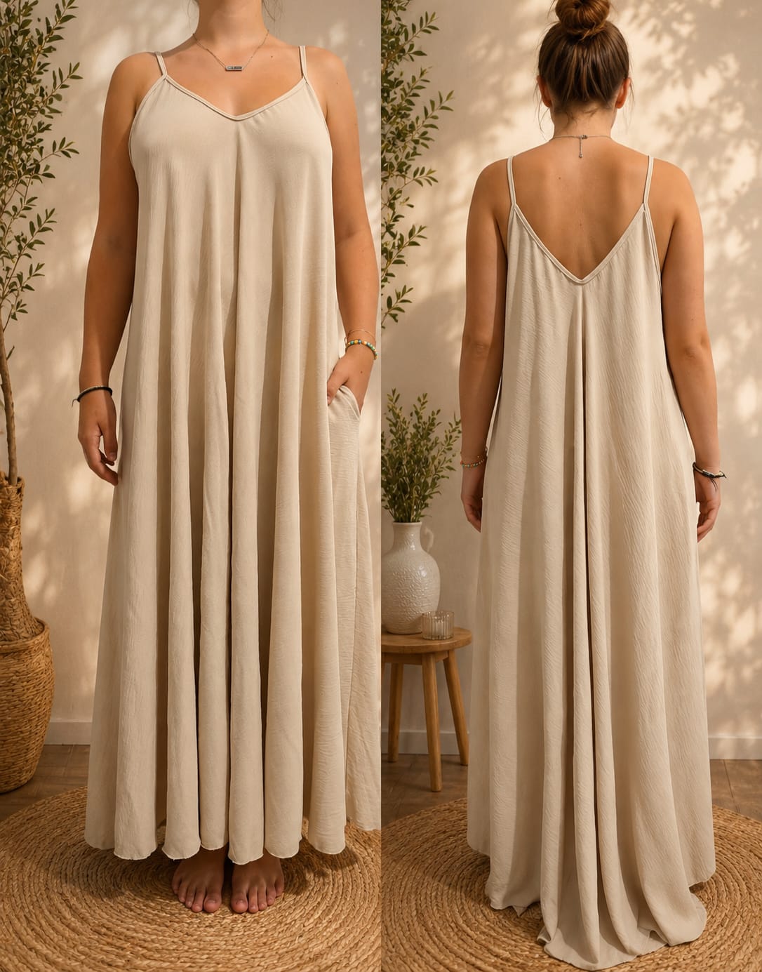 Robe beige