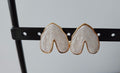 Boucles d'oreilles blanches