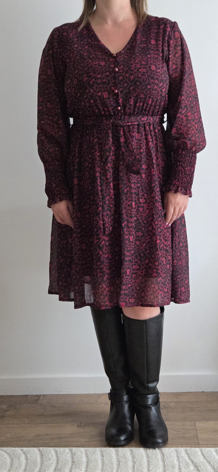 Robe motif léopard