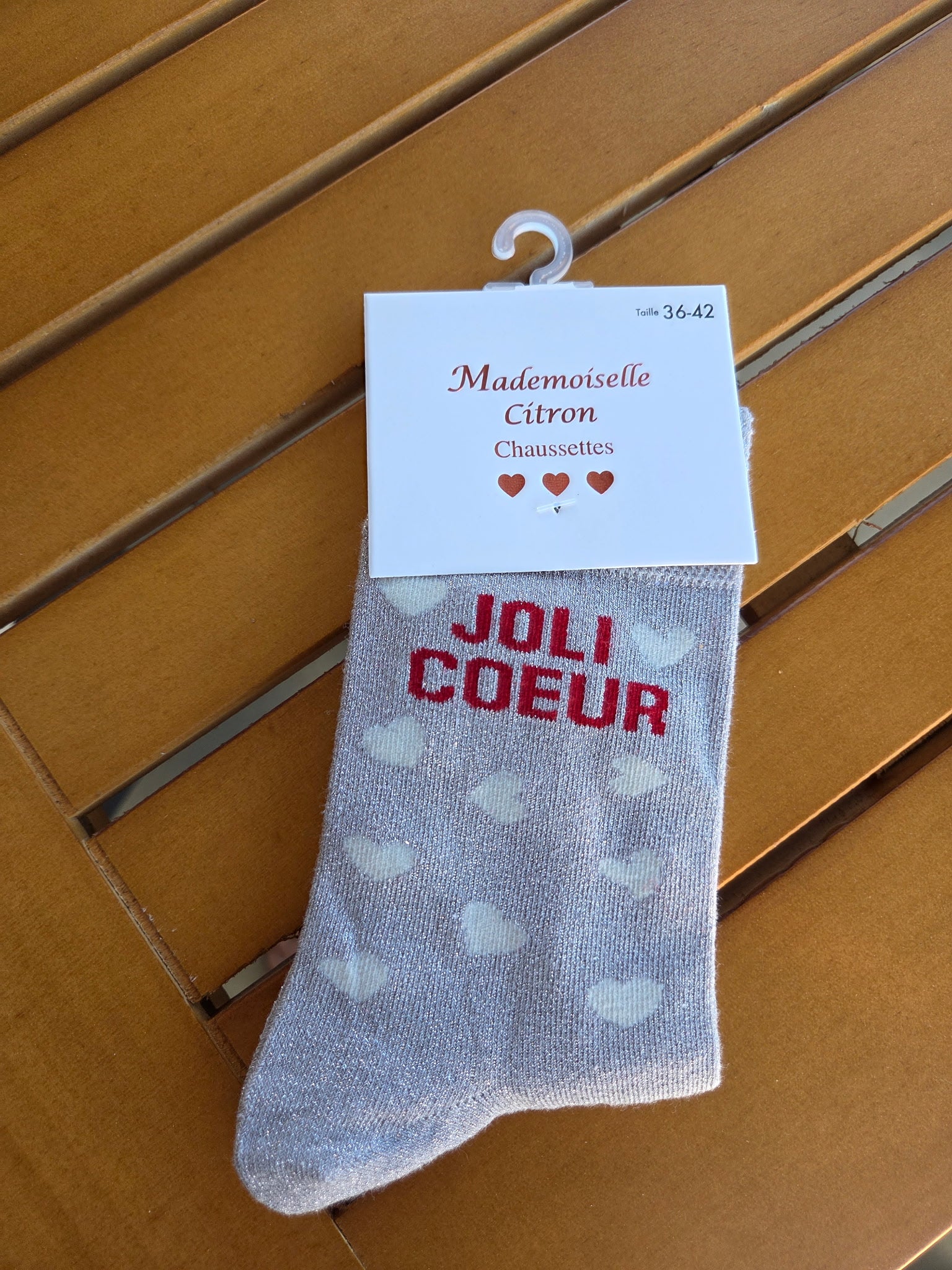 Chaussettes Message Joli Cœur