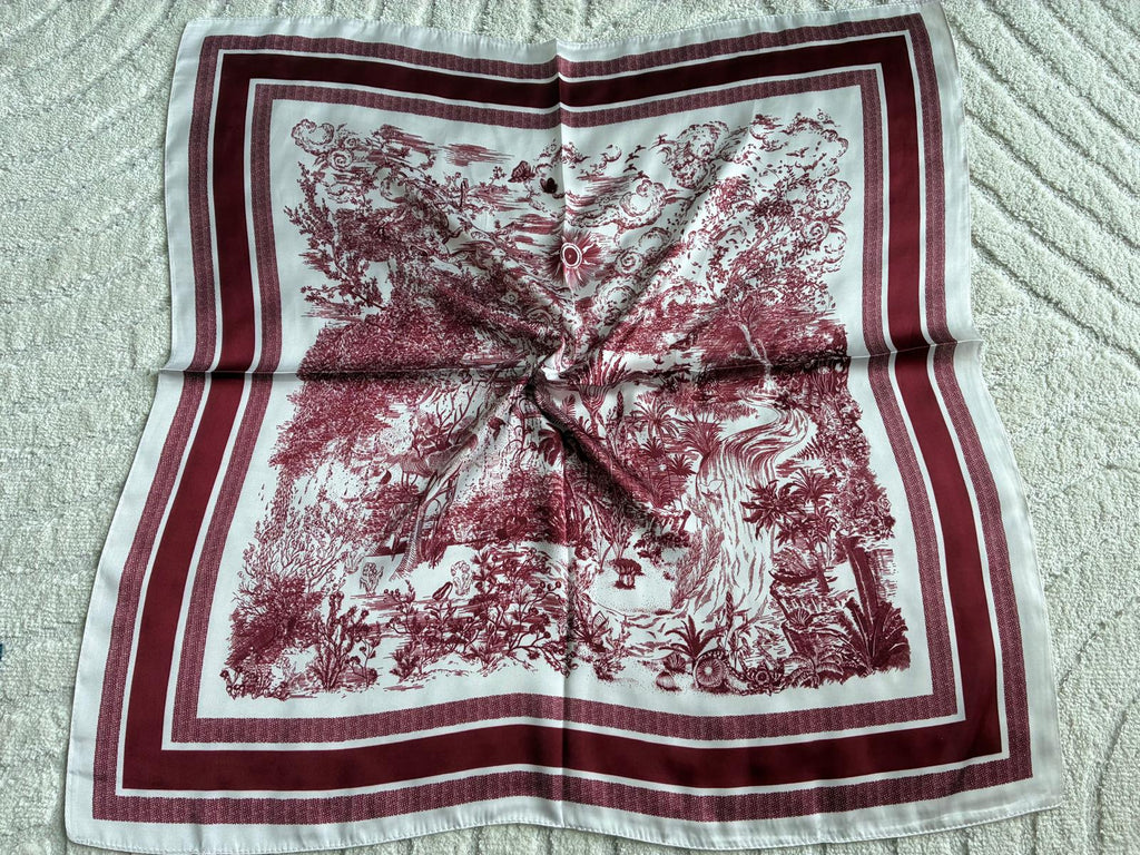 Foulard bordeaux