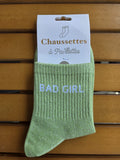 Chaussettes Message "Bad Girl"