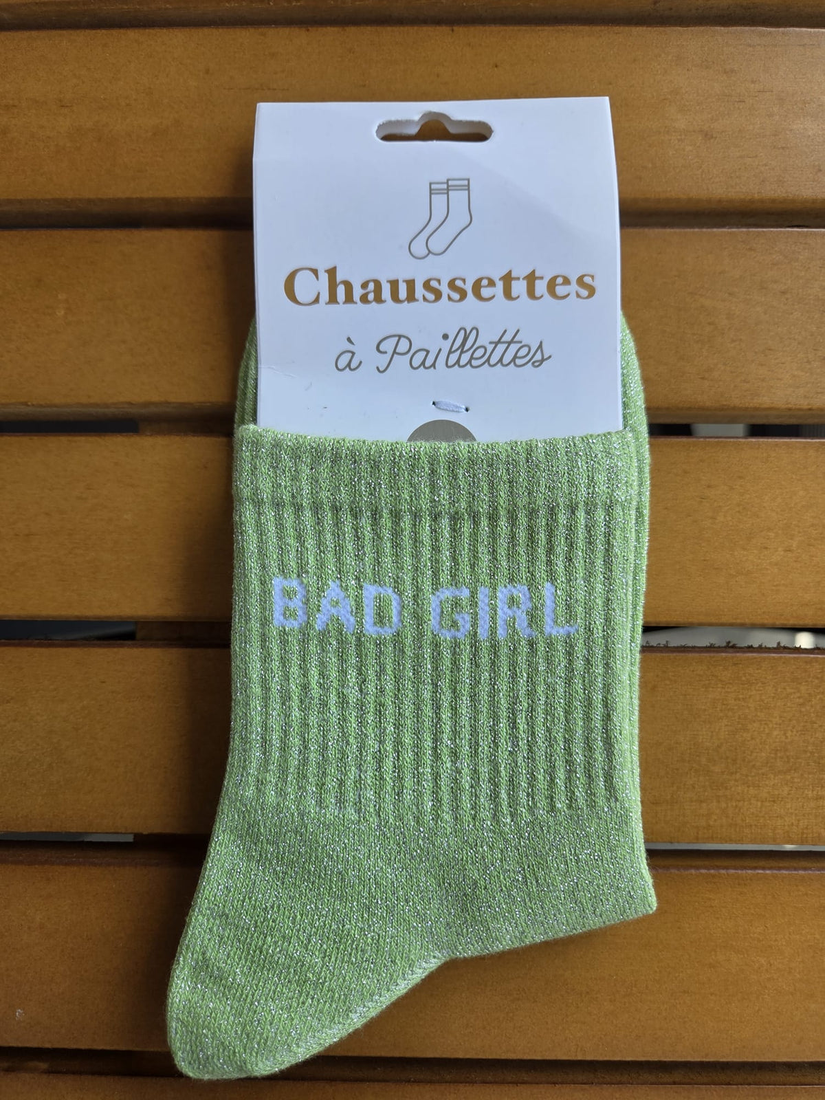 Chaussettes Message "Bad Girl"