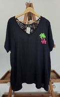 Tee-shirt bleu bleu marine