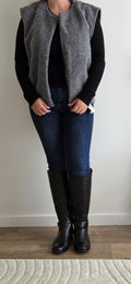 Gilet sans manches gris