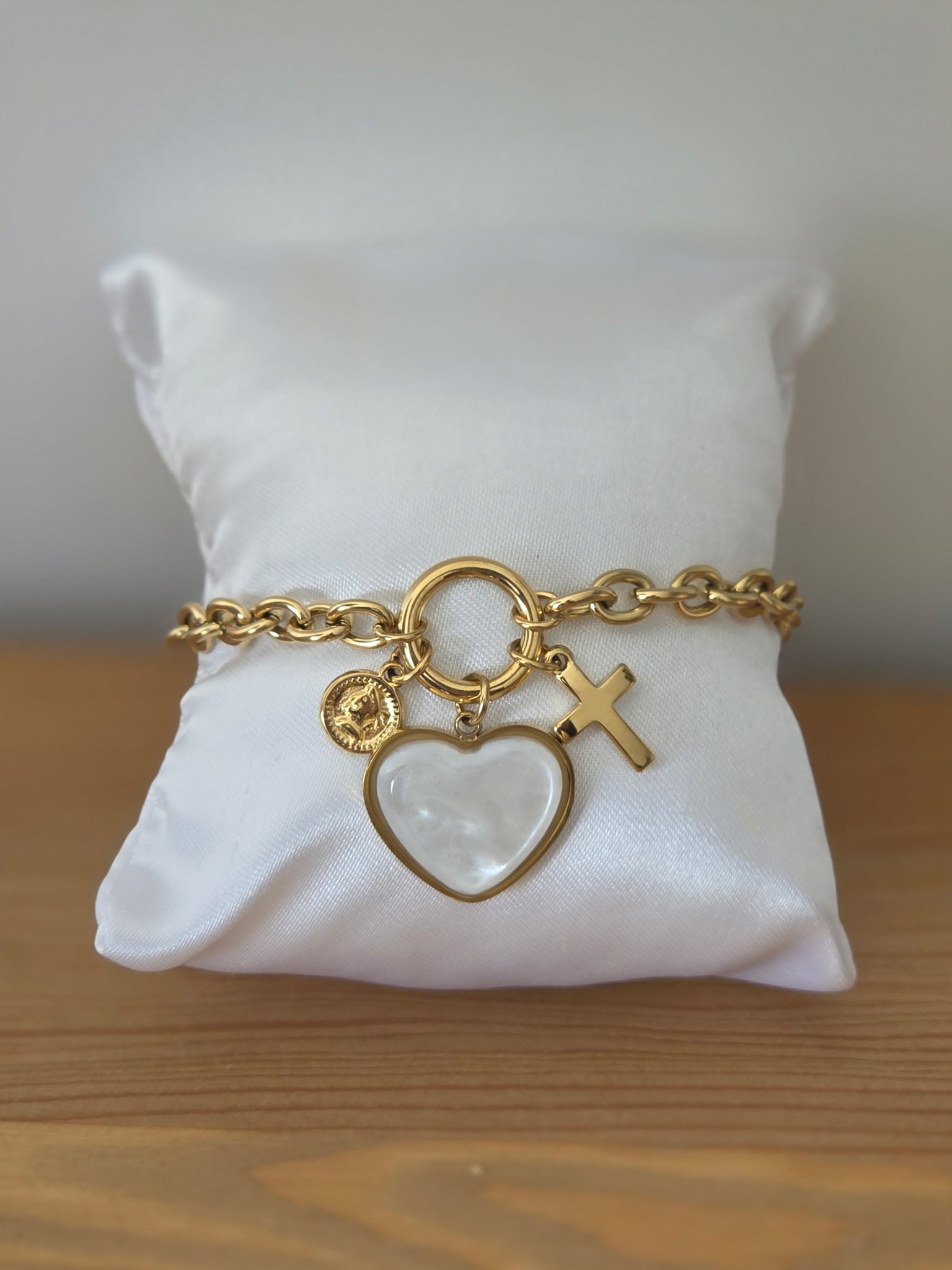 Bracelet charms Coeur